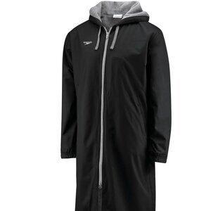 NWT Speedo Unisex Black Swim Parka